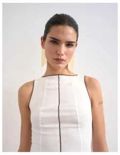 TOPSHOP Jana Mini Dress in White