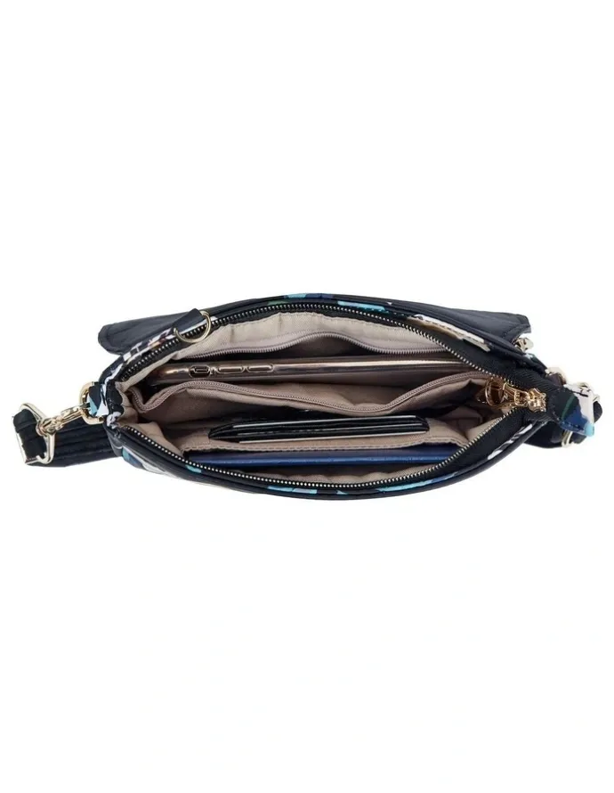 Travelon Addison Anti-Theft Covertible Belt Bag in Midnight Floral