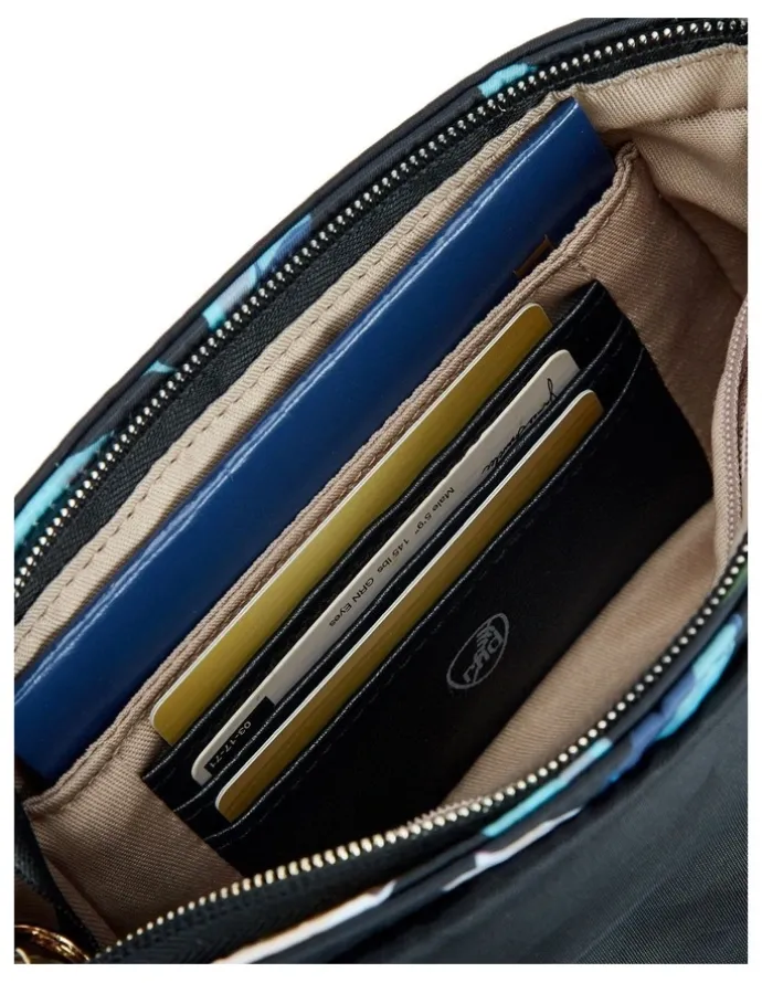Travelon Addison Anti-Theft Covertible Belt Bag in Midnight Floral