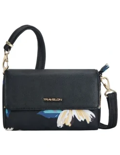 Travelon Addison Anti-Theft Covertible Belt Bag in Midnight Floral