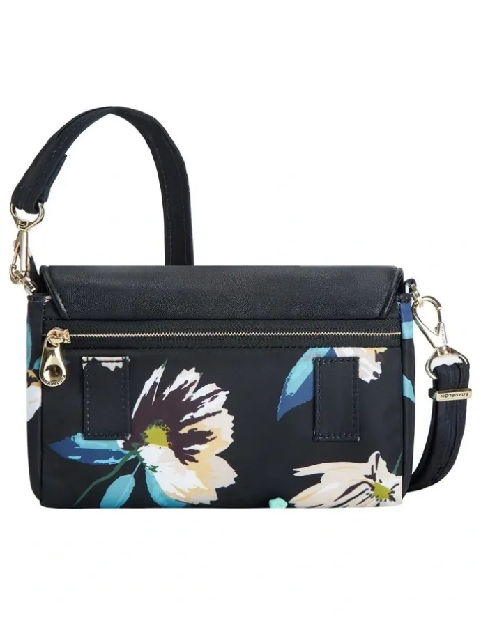 Travelon Addison Anti-Theft Covertible Belt Bag in Midnight Floral