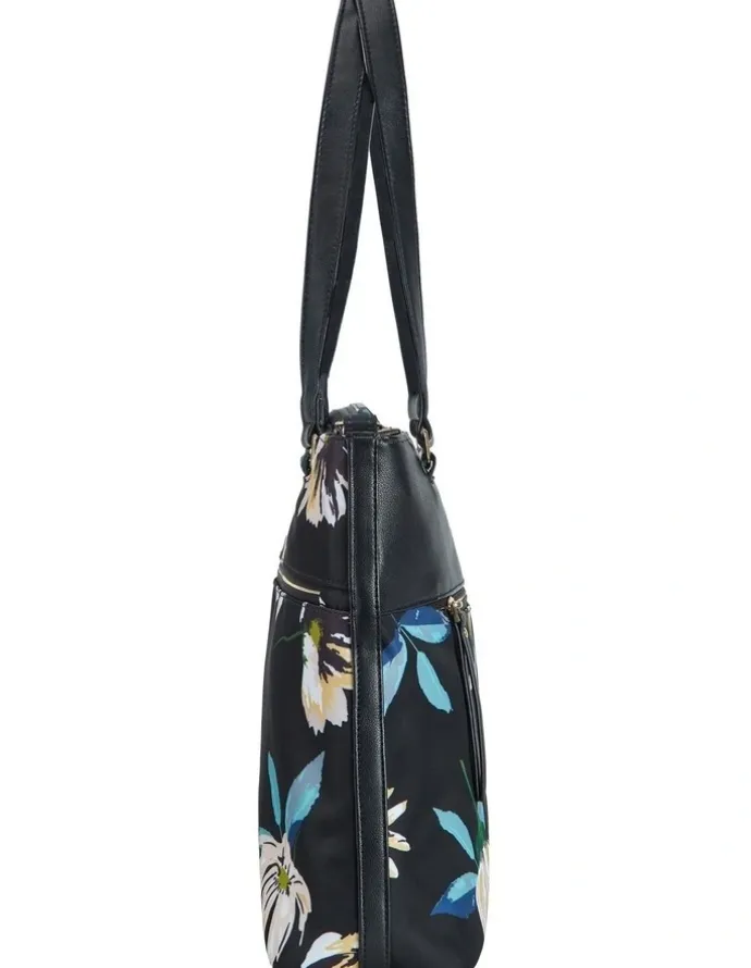 Travelon Addison Anti-Theft Tablet Tote in Midnight Floral