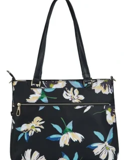 Travelon Addison Anti-Theft Tablet Tote in Midnight Floral