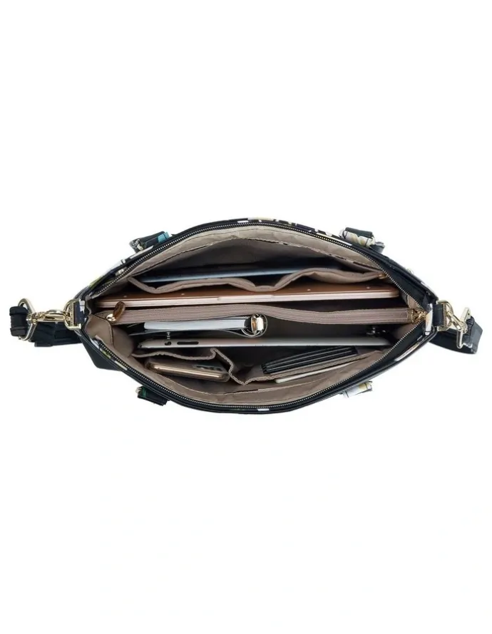 Travelon Addison Anti-Theft Tablet Tote in Midnight Floral