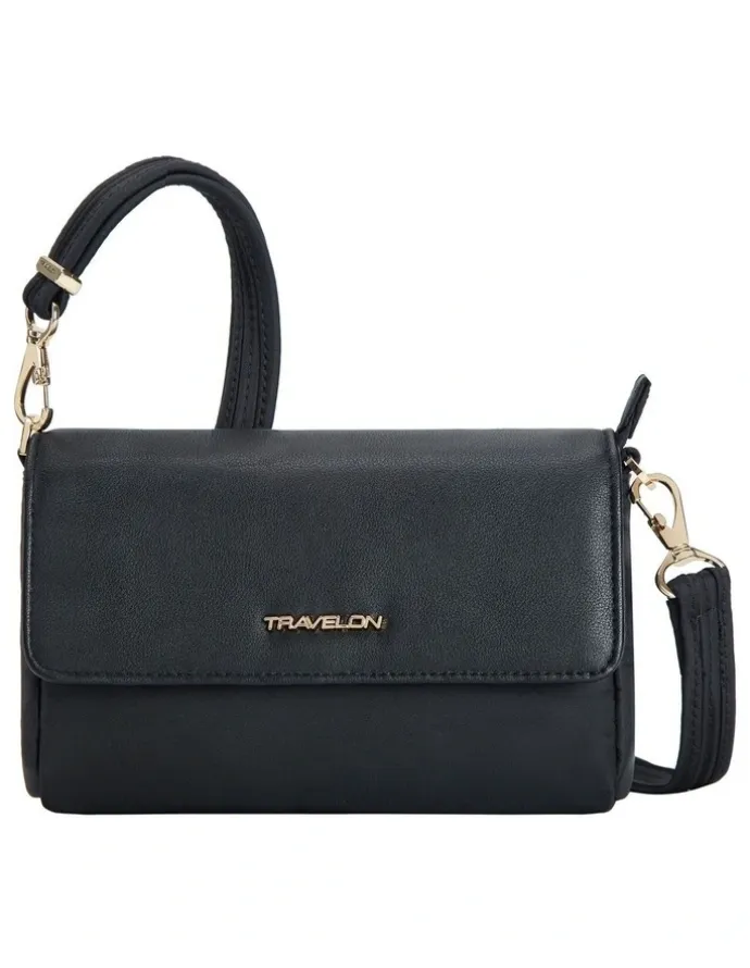 Travelon Addison Anti-Theft Covertible Belt Bag in Black