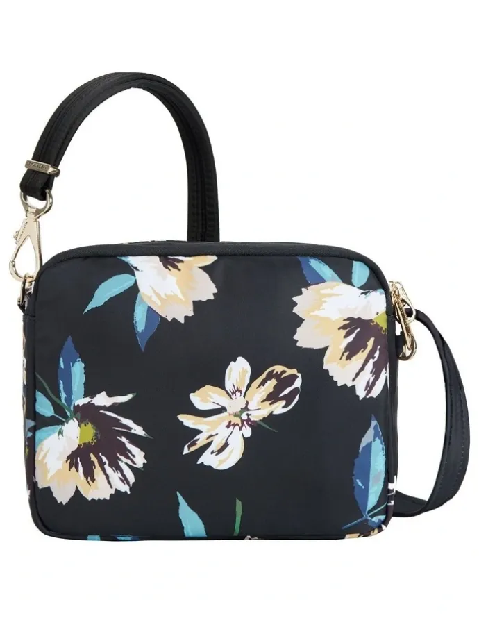 Travelon Addison Anti-Theft Small Crossbody Bag in Midnight Floral