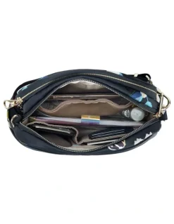 Travelon Addison Anti-Theft Small Crossbody Bag in Midnight Floral