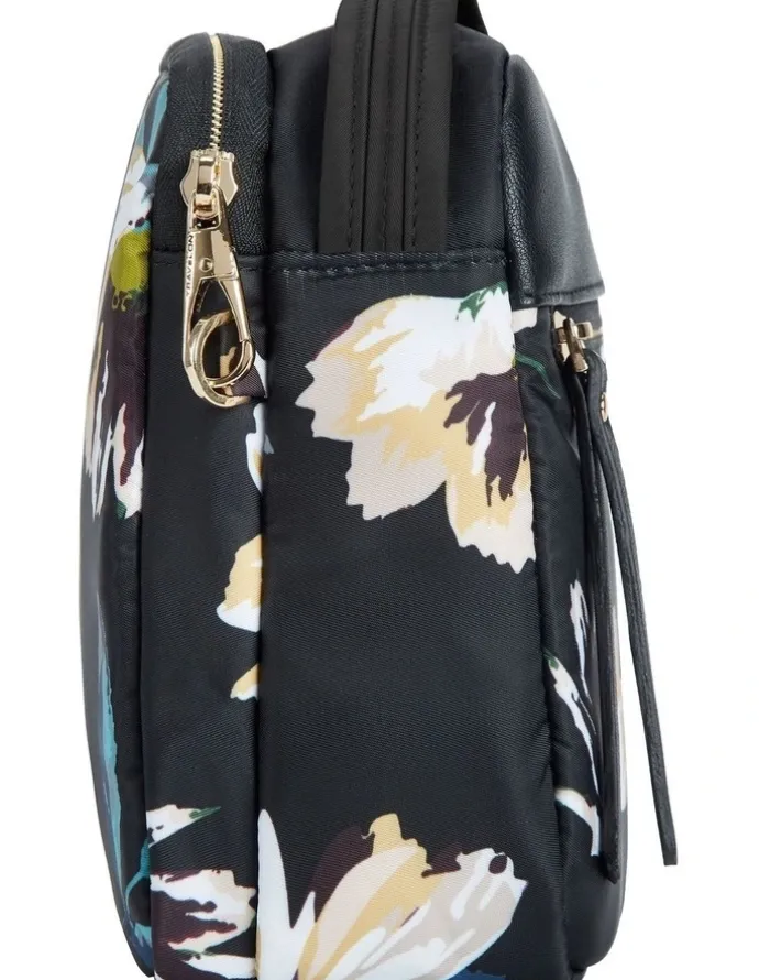 Travelon Addison Anti-Theft Small Crossbody Bag in Midnight Floral