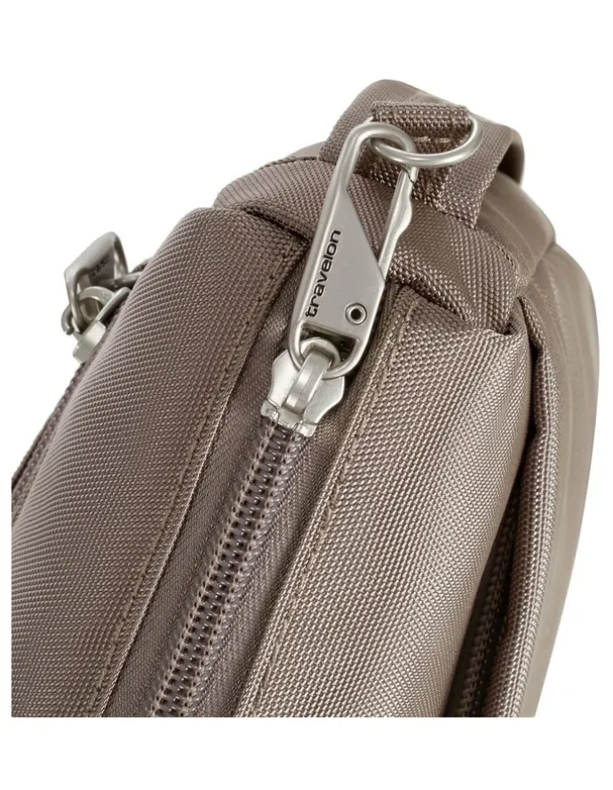 Travelon Classic Anti-Theft Small East/West Crossbody Bag in Hazelnut