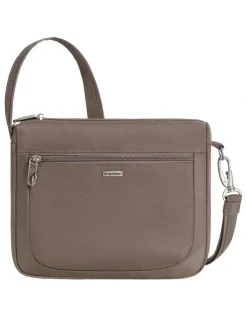 Travelon Classic Anti-Theft Small East/West Crossbody Bag in Hazelnut