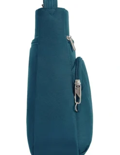 Travelon Classic Anti-Theft North/South Crossbody Bag in Teal