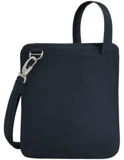 Travelon Classic Anti-Theft Slim Double Zip Crossbody Bag in Midnight