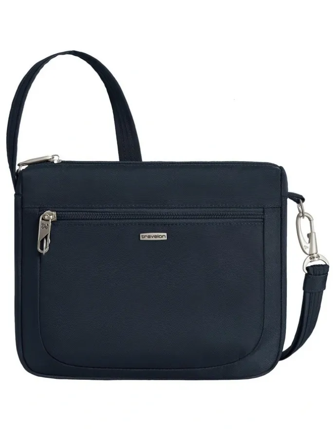 Travelon Classic Anti-Theft Small East/West Crossbody Bag in Midnight