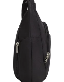 Travelon Classic Anti-Theft Crossbody Bucket Bag in Black