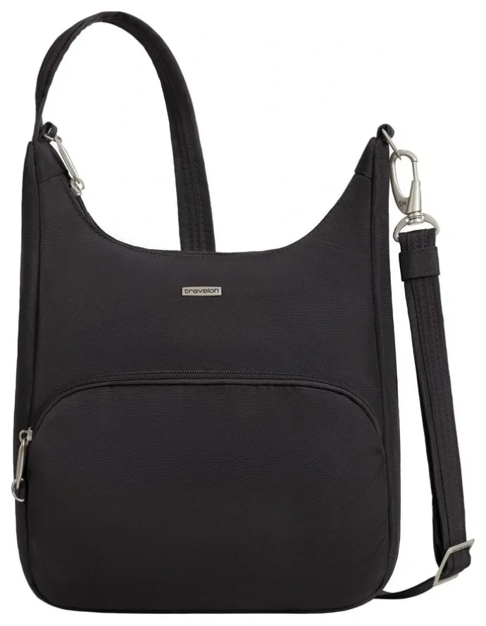 Travelon Classic Anti-Theft Essential Messenger Bag in Black