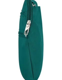 Travelon Classic Anti-Theft Slim Double Zip Crossbody Bag in Spruce