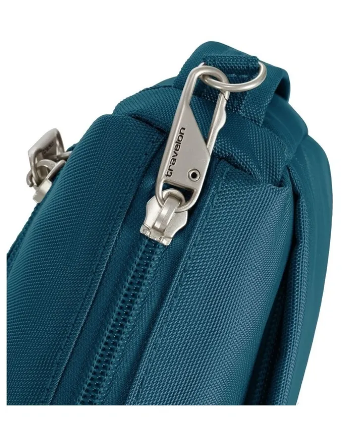 Travelon Classic Anti-Theft Small East/West Crossbody Bag in Teal