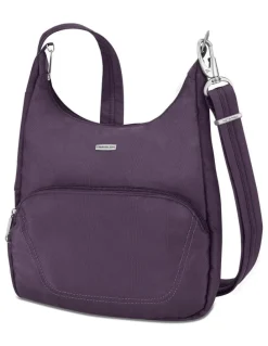 Travelon Classic Anti-Theft Essential Messenger Bag in Purple