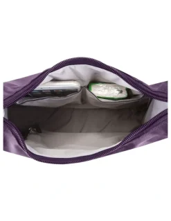 Travelon Classic Anti-Theft Essential Messenger Bag in Purple