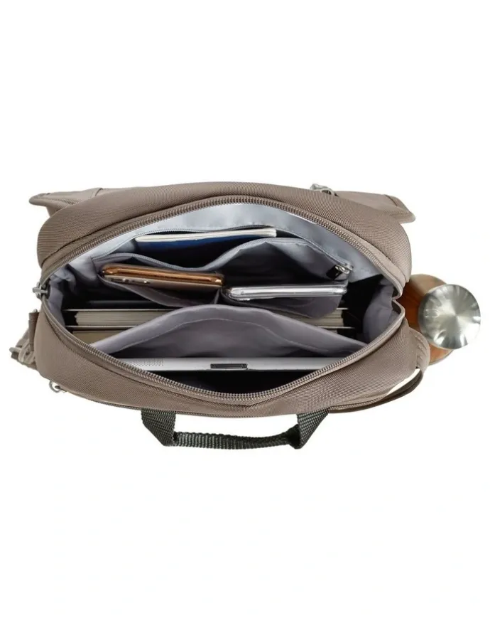 Travelon Classic Anti-Theft Tablet Medium Tour Bag in Hazelnut