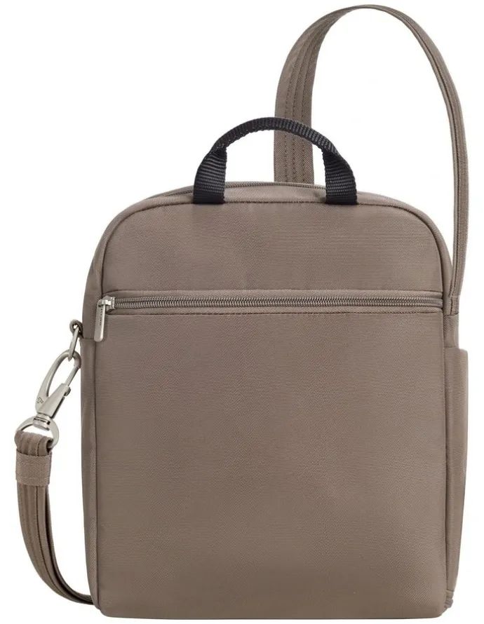 Travelon Classic Anti-Theft Tablet Medium Tour Bag in Hazelnut