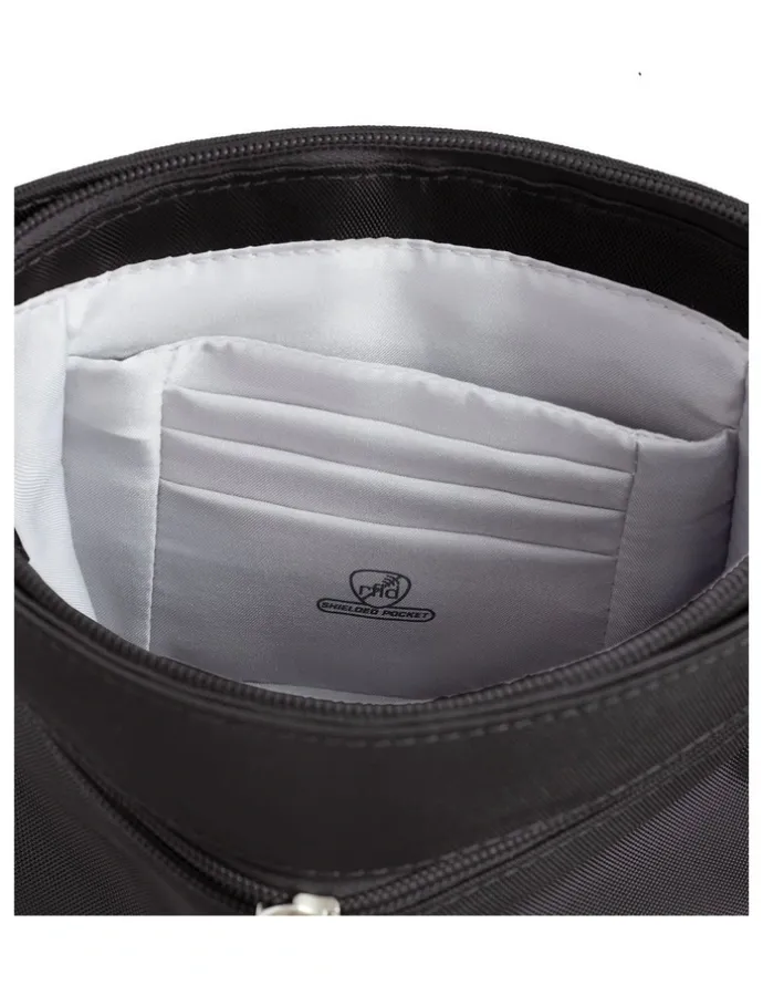 Travelon Classic Anti-Theft Mini Shoulder Bag in Black