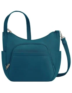 Travelon Classic Anti-Theft Crossbody Bucket Bag in Teal
