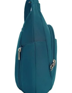 Travelon Classic Anti-Theft Crossbody Bucket Bag in Teal