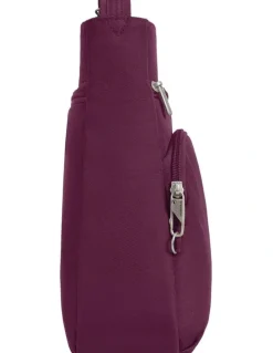 Travelon Classic Anti-Theft North/South Crossbody Bag in Burgundy