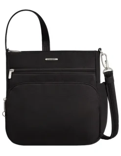 Travelon Classic Anti-Theft North/South Crossbody Bag in Black
