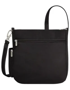 Travelon Classic Anti-Theft North/South Crossbody Bag in Black