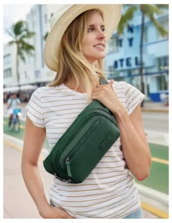 Travelon Metro Anti-Theft Waist Pack in Forest Heather