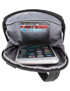 Travelon Metro Anti-Theft Stadium Mini Crossbody Bag in Black