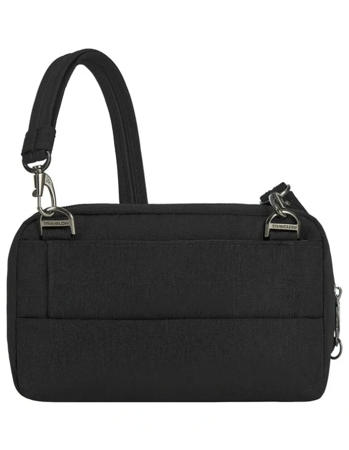 Travelon Metro Anti-Theft Convertible Small Crossbody Bag in Black