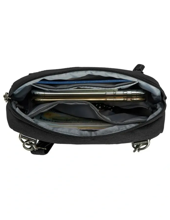 Travelon Metro Anti-Theft Convertible Small Crossbody Bag in Black