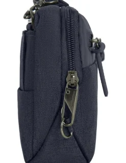 Travelon Metro Anti-Theft Convertible Small Crossbody Bag in Navy Heather