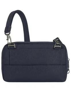 Travelon Metro Anti-Theft Convertible Small Crossbody Bag in Navy Heather
