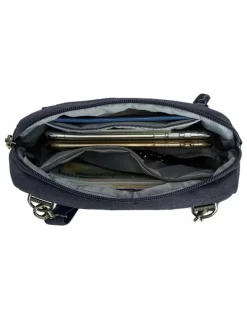 Travelon Metro Anti-Theft Convertible Small Crossbody Bag in Navy Heather