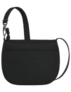 Travelon Metro Anti-Theft Saddle Crossbody Bag in Black