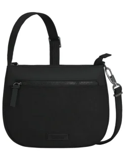 Travelon Metro Anti-Theft Saddle Crossbody Bag in Black