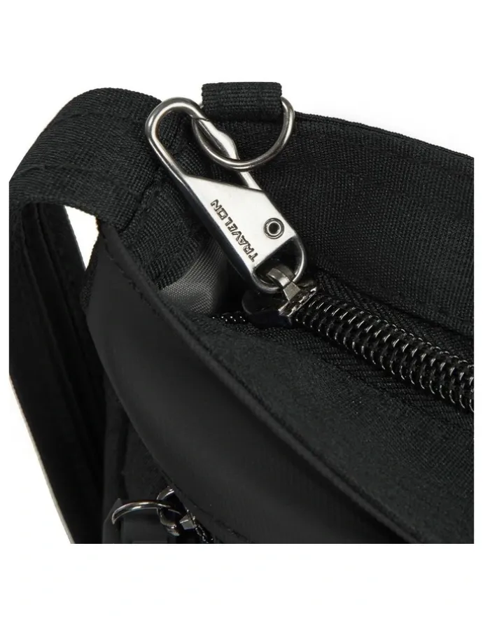 Travelon Metro Anti-Theft Saddle Crossbody Bag in Black