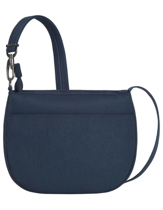 Travelon Metro Anti-Theft Saddle Crossbody Bag in Navy Heather