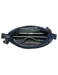 Travelon Metro Anti-Theft Saddle Crossbody Bag in Navy Heather