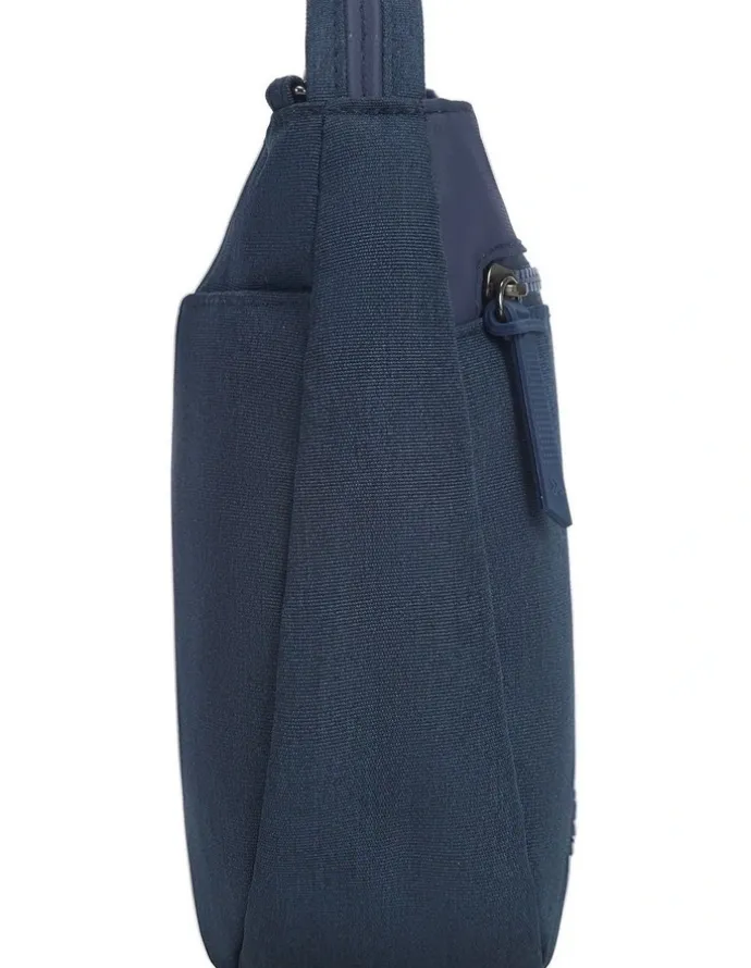 Travelon Metro Anti-Theft Saddle Crossbody Bag in Navy Heather
