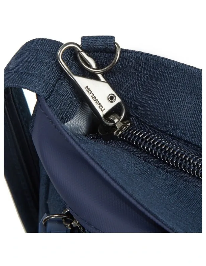 Travelon Metro Anti-Theft Saddle Crossbody Bag in Navy Heather