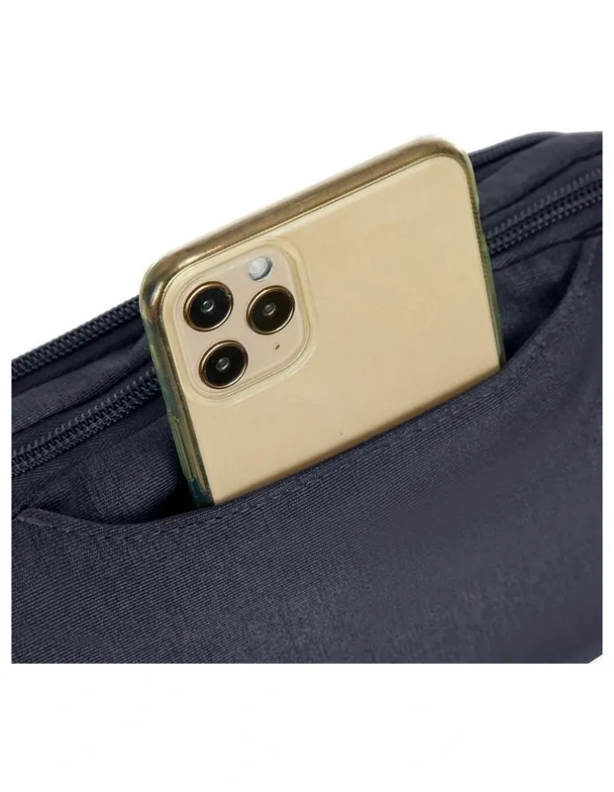 Travelon Metro Anti-Theft Waist Pack in Navy Heather