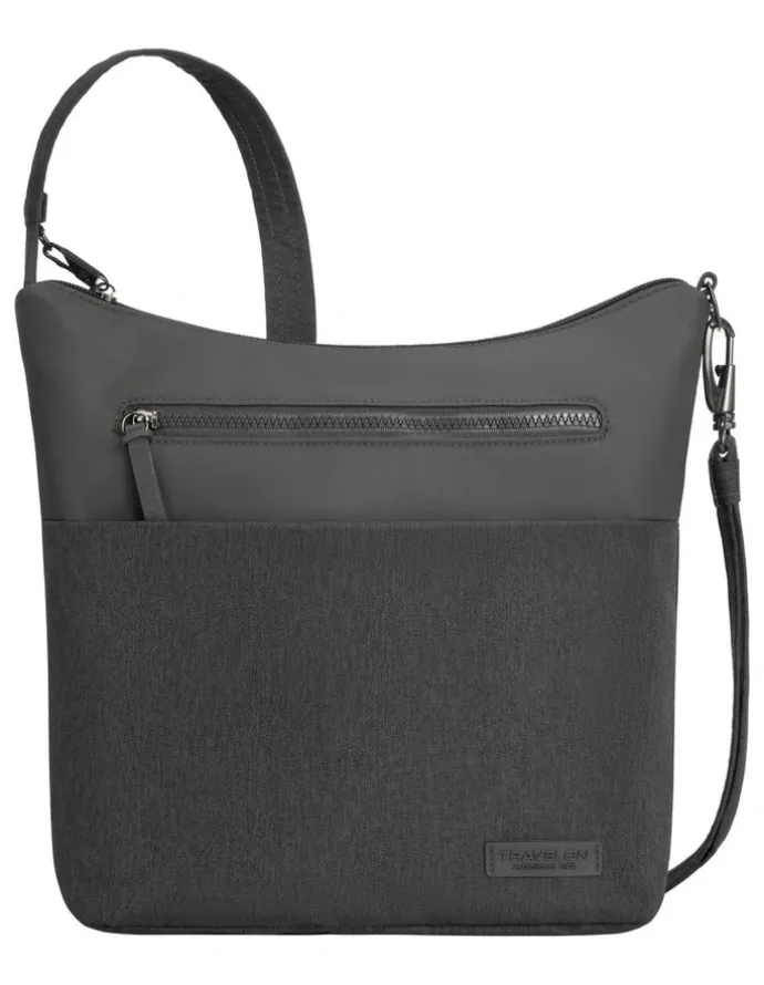 Travelon Metro Anti-Theft Crossbody Bag in Gray Heather