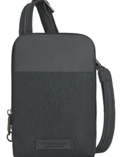 Travelon Metro Anti-Theft Stadium Mini Crossbody Bag in Gray Heather