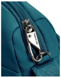 Travelon Roam Anti-Theft East/West Crossbody Bag in Capri Blue