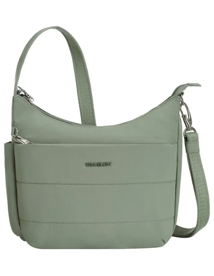 Travelon Roam Anti-Theft Medium Crossbody Bag in Moss